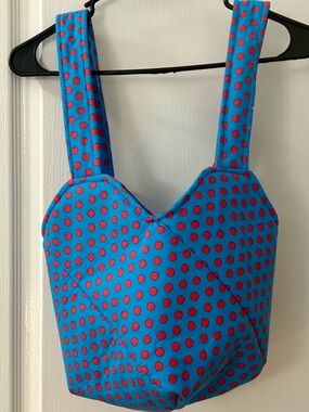 Colorful Midi Mondo Bag. . New. Tote. Cotton.
